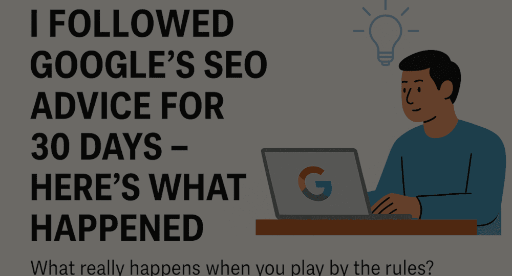 I Followed Google’s SEO Advice for 30 Days – Here’s What Happened