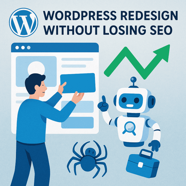 WordPress redesign SEO
